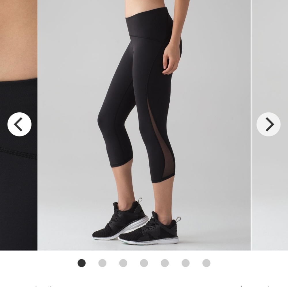 Lululemon train times crops size 4 NWOT - Picture 1 of 13